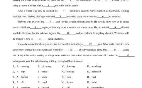 专题27完形填空议论文+夹叙夹议文-2024年新高考英语一轮复习练小题刷大题提能力（解析版）_03高考英语_新高考复习资料_2024年新高考资料_一轮复习资料_第二部分刷大题_答案解析版