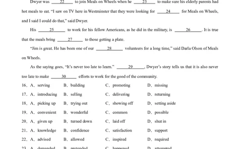 专题27完形填空议论文+夹叙夹议文-2024年新高考英语一轮复习练小题刷大题提能力（解析版）_03高考英语_新高考复习资料_2024年新高考资料_一轮复习资料_第二部分刷大题_答案解析版