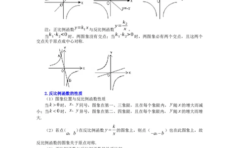 专题6.20《反比例函数》全章复习与巩固（知识讲解）-2022-2023学年九年级数学上册基础知识专项讲练（北师大版）_北师大初中数学_9上-北师大版初中数学_06专项讲练