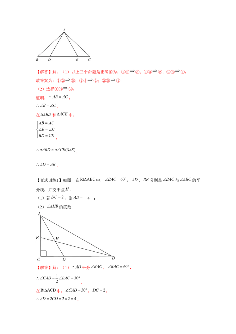 专题1.3直角三角形（解析版）_北师大初中数学_8下-北师大版初中数学_旧版-可参考_06专项讲练_八年级数学下册单元题型精练（基础题型+强化题型）（北师大版）
