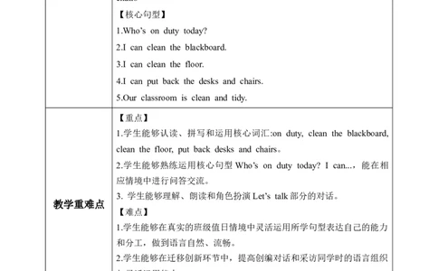 Unit1第4课时PartBLet&rsquo;stalk&Lookandsay(教学设计)英语人教PEP版四年级下册（新教材）_4下-新英语人教PEP版（2026持续更新）_01课件+教案+学习任务单+练习（更新完第4单元）_2教案