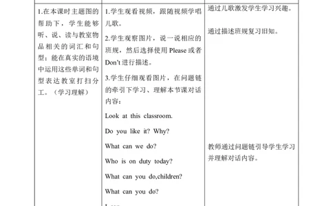 Unit1第4课时PartBLet&rsquo;stalk&Lookandsay(教学设计)英语人教PEP版四年级下册（新教材）_4下-新英语人教PEP版（2026持续更新）_01课件+教案+学习任务单+练习（更新完第4单元）_2教案