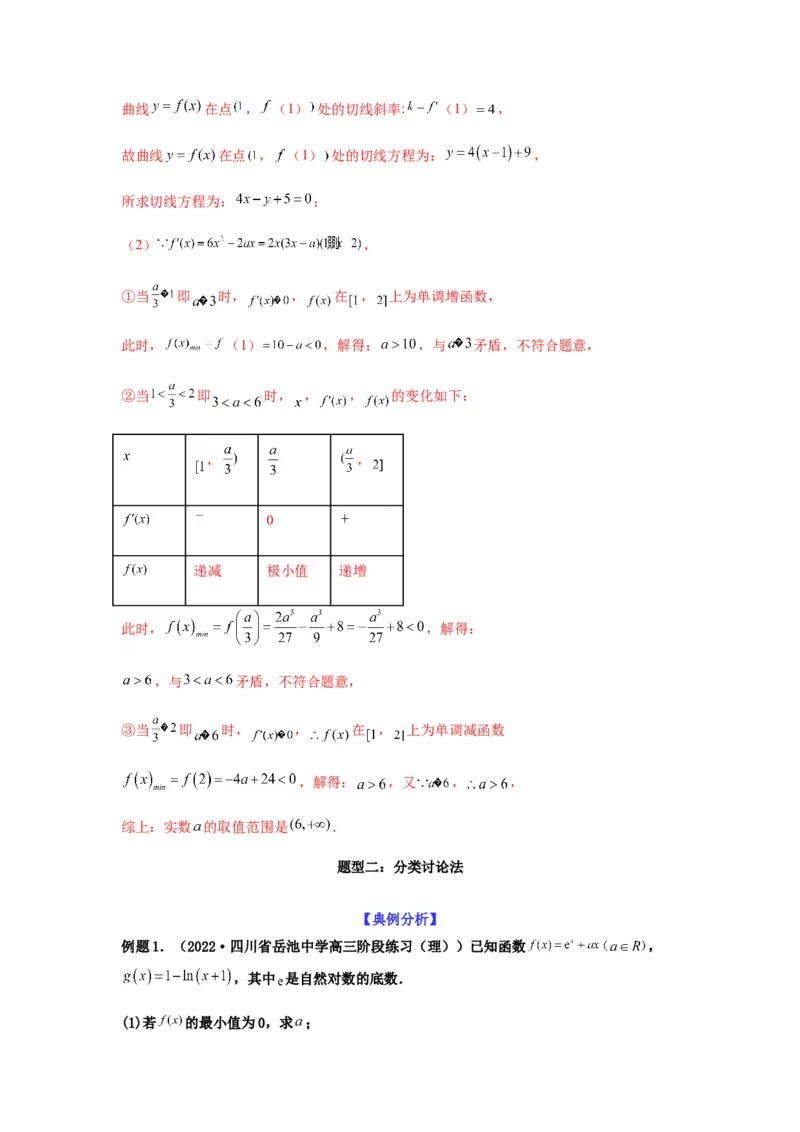 专题3-5利用导函数解决恒（能）成立问题(解析版）_02高考数学_新高考复习资料_2023年新高考资料_二轮复习_2023年高考数学毕业班二轮热点题型归纳与变式演练（新高考专用）287883827