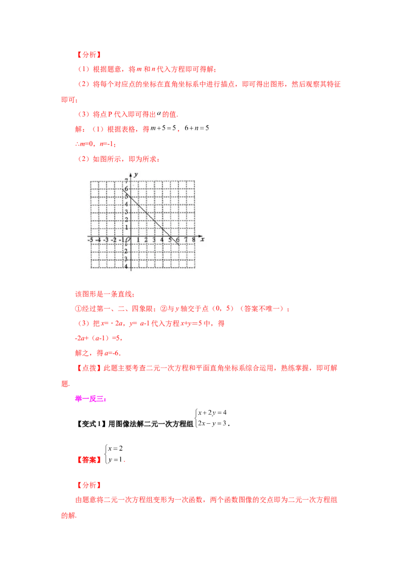 专题5.20二元一次方程（组）与一次函数（知识讲解）-2021-2022学年八年级数学上册基础知识专项讲练（北师大版）_北师大初中数学_8上-北师大版初中数学_旧版_06专项讲练