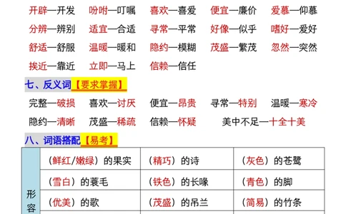 1112五年级上册语文1-8单元单元知识点归纳梳理(1)_小学1-6年级常用的上册资源汇总_五年级上册资料(1)