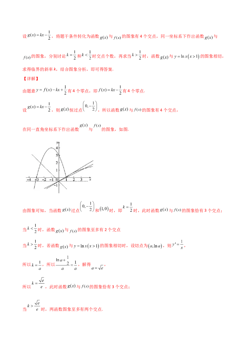 专题32导数几何意义问题必刷100题(解析版)_02高考数学_新高考复习资料_2022年新高考资料_千题百练2022高考数学