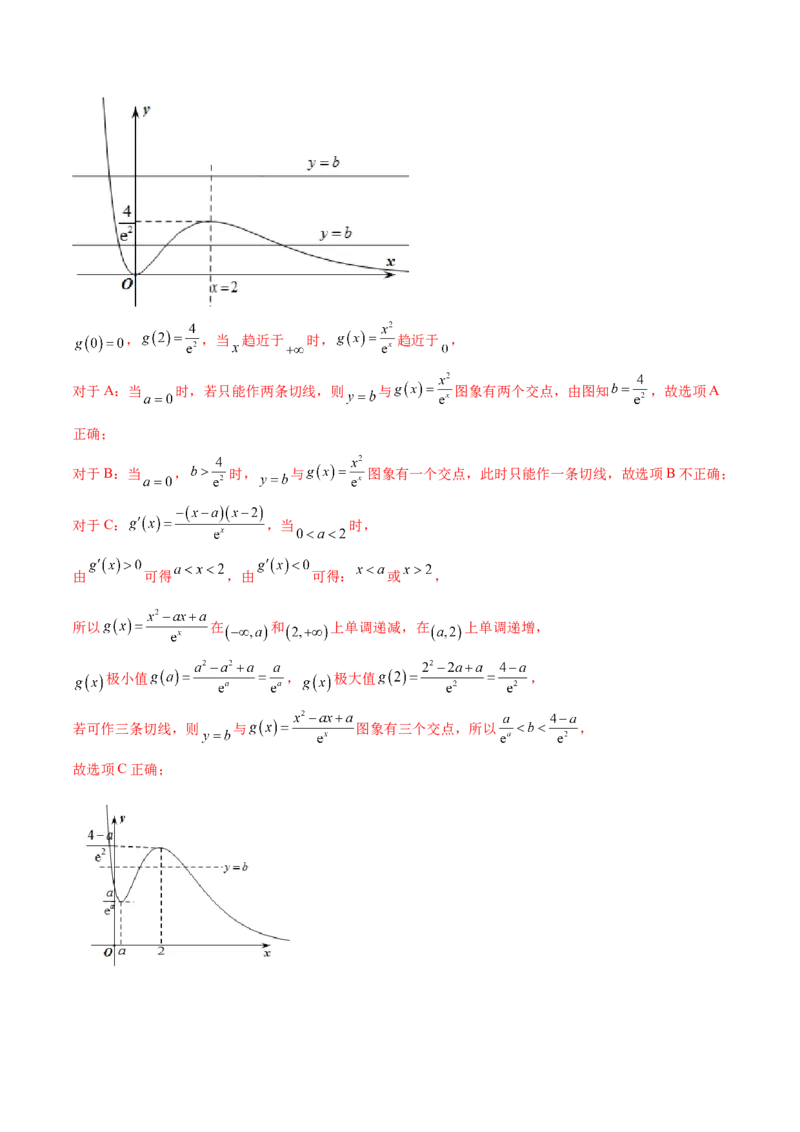 专题32导数几何意义问题必刷100题(解析版)_02高考数学_新高考复习资料_2022年新高考资料_千题百练2022高考数学