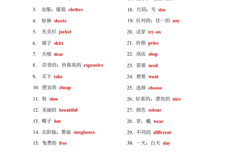 2026春人教版英语四下知识清单Unit4完整版_4下-新英语人教PEP版（2026持续更新）_08知识清单（全册）_08.知识清单