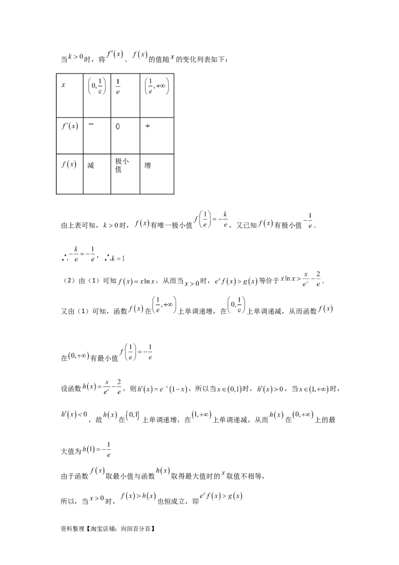 专题3.3导数在函数最值及生活实际中的应用（解析版）_02高考数学_新高考复习资料_2024年新高考资料_一轮复习资料_答案解析版