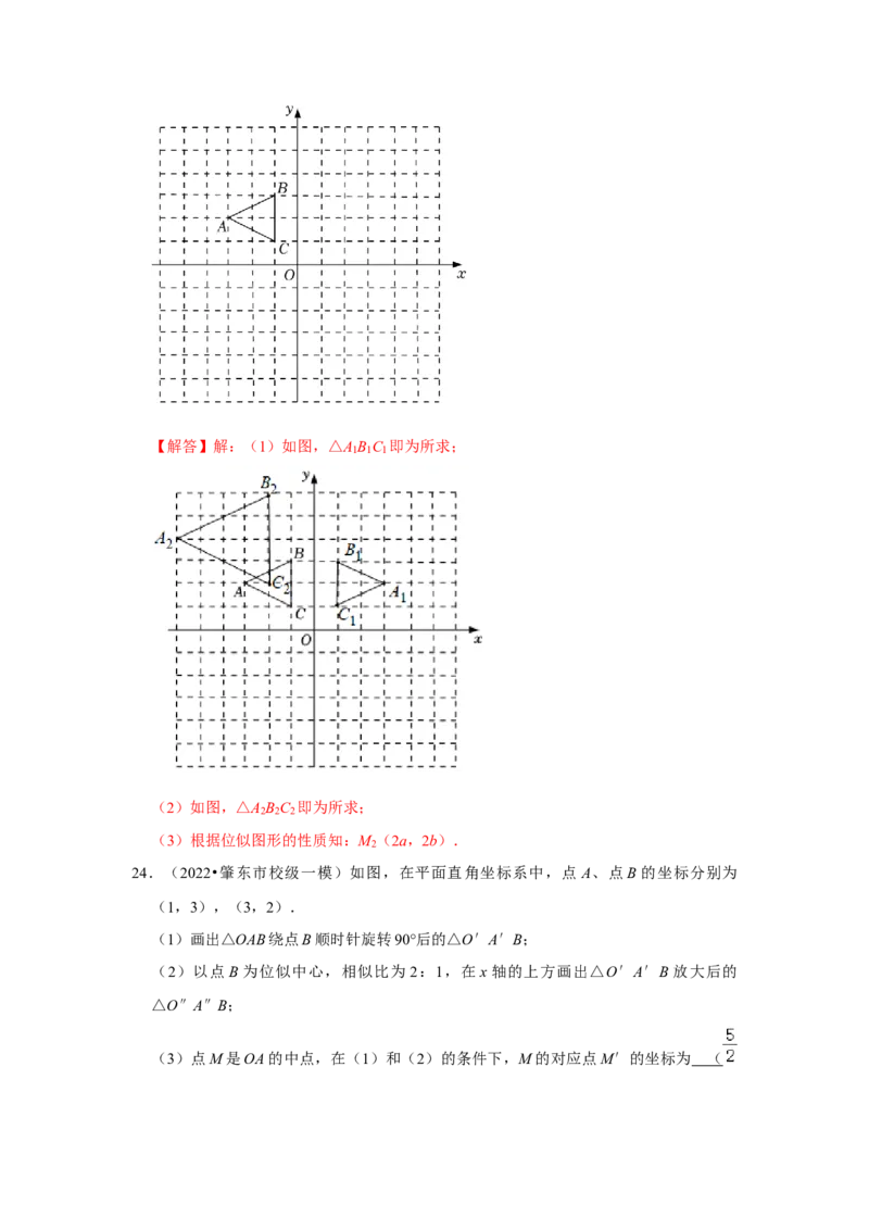 专题4.3图形的位似（能力提升）（解析版）_北师大初中数学_9上-北师大版初中数学_06专项讲练_2022-2023学年九年级数学上册《同步考点解读&bull;专题训练》（北师大版）