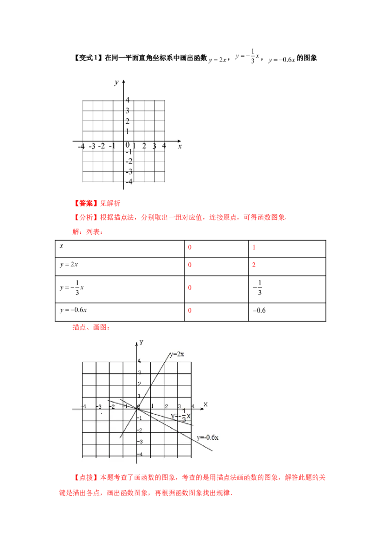 专题4.9一次函数的图象和性质（知识讲解）-2021-2022学年八年级数学上册基础知识专项讲练（北师大版）_北师大初中数学_8上-北师大版初中数学_旧版_06专项讲练