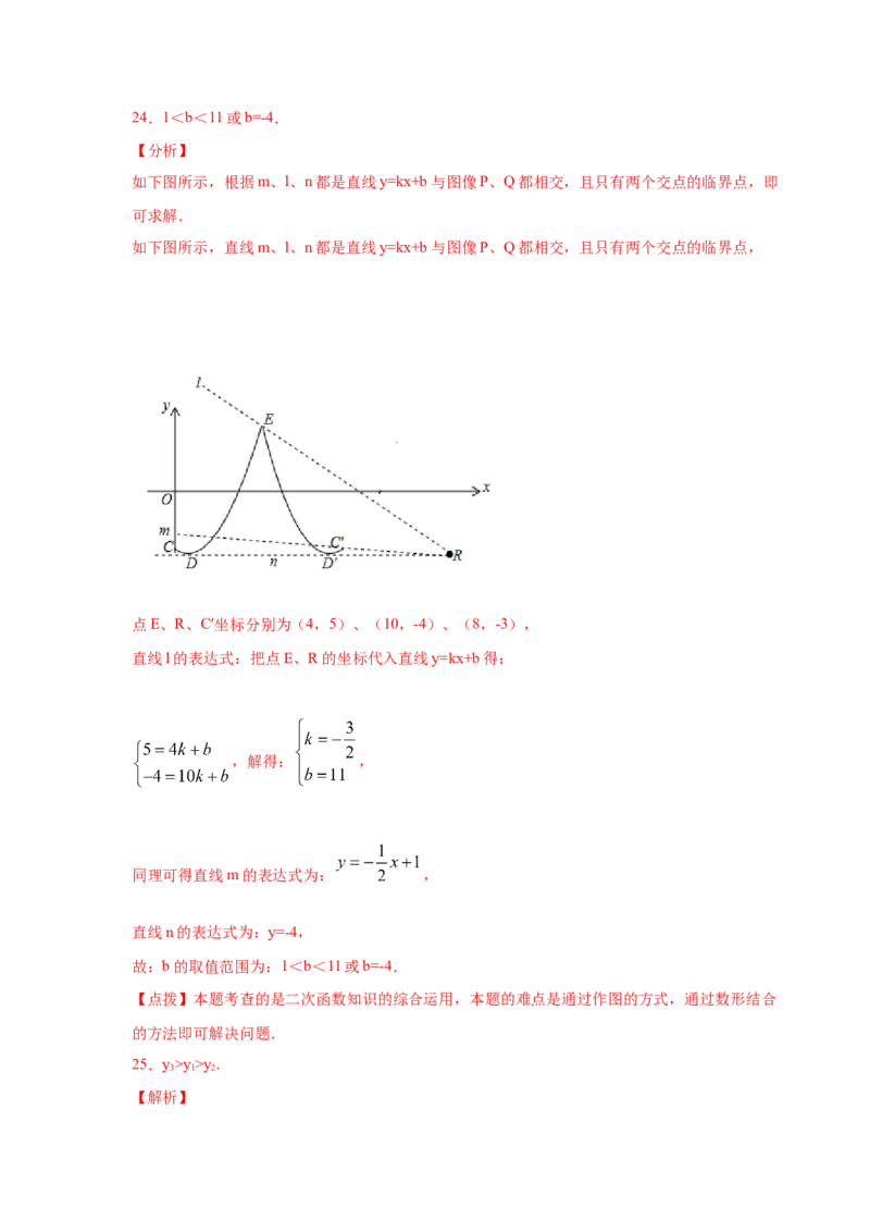 专题2.14二次函数y=ax&sup2;+bx+c(a&ne;0)的图像与性质（专项练习1_北师大初中数学_9下-北师大版初中数学_05习题试卷_1课时练习_同步练习（第2套）