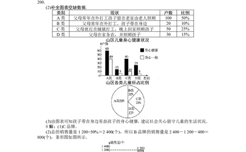 北师大版七年级数学上册第6章《数据收集与整理》同步练习及答案&mdash;6.4统计图选择_北师大初中数学_7上-北师大版初中数学_7上-初中数学北师大（旧版）赠送_05习题试卷_1课时练习