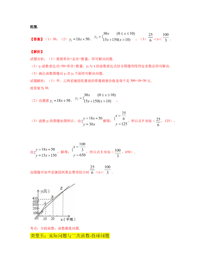 专题2.27用二次函数解决问题（知识讲解）-九年级数_北师大初中数学_9下-北师大版初中数学_05习题试卷_1课时练习_同步练习（第2套）