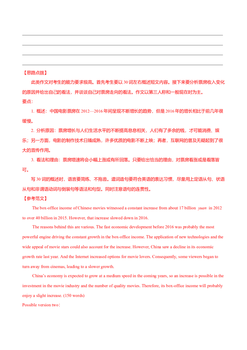 专题28短文类03（正反观点型，利弊对比型，解决问题型）（解析版）_03高考英语_新高考复习资料_2023年新高考资料_二轮复习