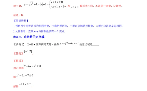专题3.1函数的概念及其表示2022年高考数学一轮复习讲练测（新教材新高考）（讲）解析版_02高考数学_新高考复习资料_2022年新高考资料