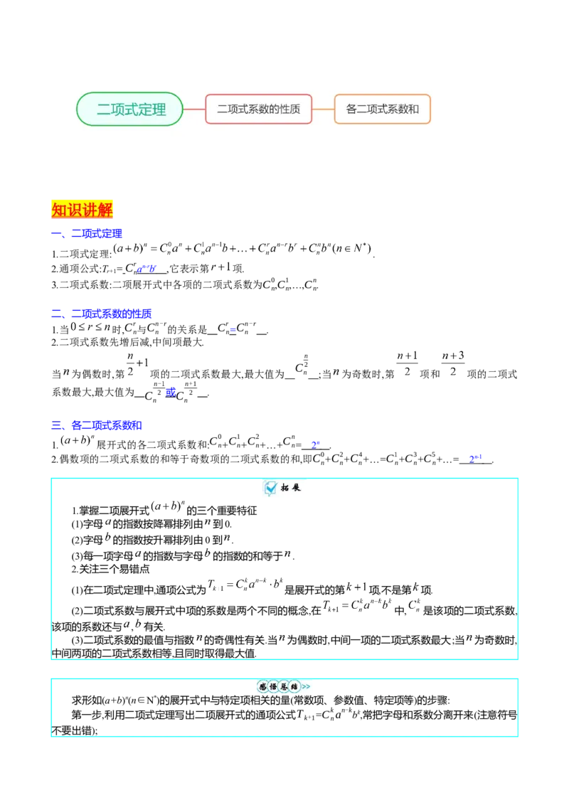 专题36二项式定理（理科）（学生版）_02高考数学_通用版（老高考）复习资料_2024年复习资料_完备战2024年高考数学一轮复习考点帮（全国通用）_核心考点讲练