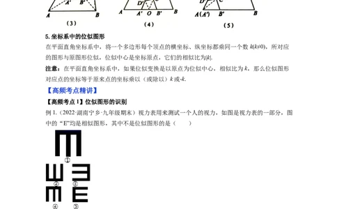 专题4.8图形的位似（解析版）_北师大初中数学_9上-北师大版初中数学_06专项讲练_高频考点2022-2023学年九年级数学上册同步高频考点专题突破（北师大版）