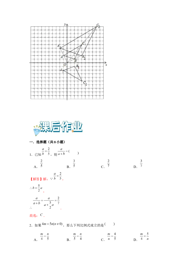 专题4.1相似三角形的性质与判定（基础）（解析版）_北师大初中数学_9上-北师大版初中数学_06专项讲练