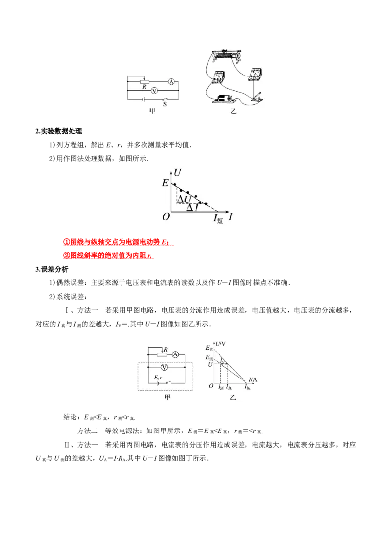 专题20电学实验（讲义）（解析版）_03高考英语_2025年新高考资料_二轮复习_01高考语文等多个文件_上好课2025年高考物理二轮复习讲练测（新高考通用）
