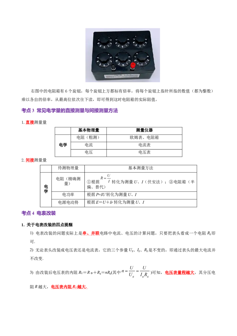 专题20电学实验（讲义）（解析版）_03高考英语_2025年新高考资料_二轮复习_01高考语文等多个文件_上好课2025年高考物理二轮复习讲练测（新高考通用）