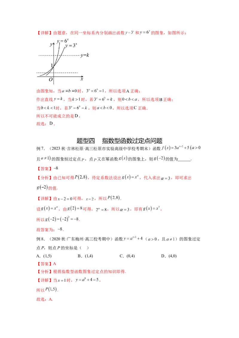 专题3.5指数与指数函数（解析版）_02高考数学_新高考复习资料_2024年新高考资料_一轮复习资料_完备战2024年新高考数学一轮复习题型突破精练（新高考）_专题3.5+指数与指数函数