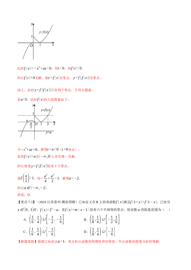 专题2.7函数图象与函数零点问题八大题型（讲义）（举一反三）（新高考专用）（解析版）_02高考数学_2025年新高考资料_二轮复习_一、热点题型篇