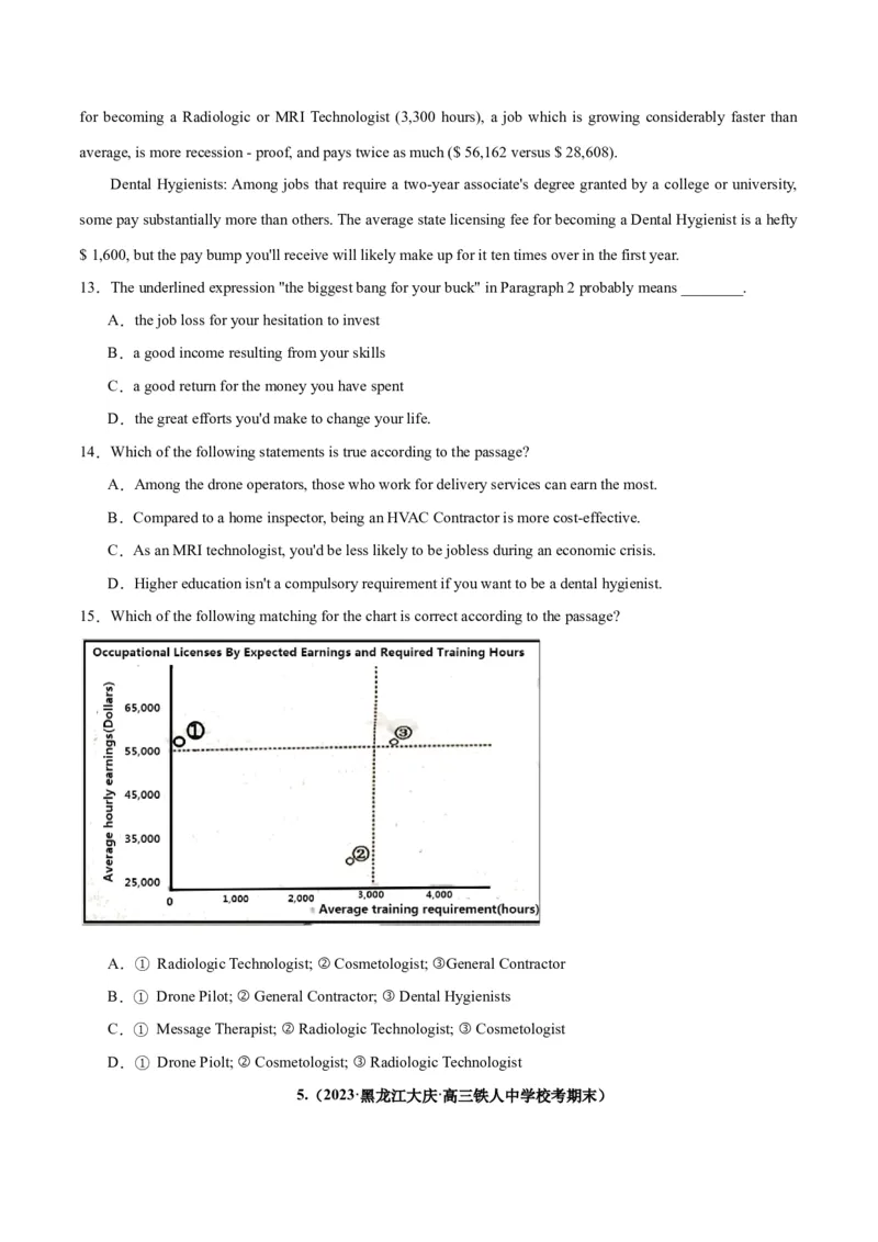 专题23阅读理解之细节理解题-2024年新高考英语一轮复习练小题刷大题提能力（原卷版）_03高考英语_新高考复习资料_2024年新高考资料_一轮复习资料_第二部分刷大题