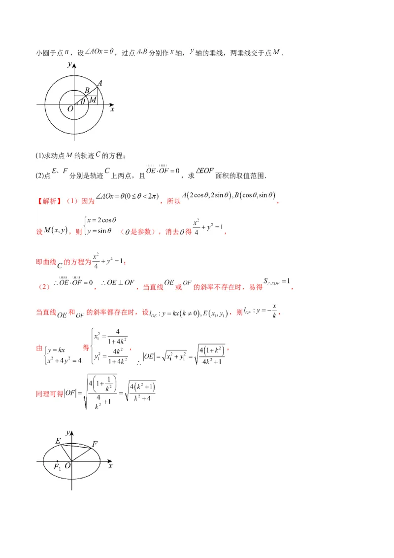 专题32圆锥曲线中的轨迹问题(解析版)_02高考数学_2024年新高考资料_3.2024专项复习_2024年新高考数学之圆锥曲线专项重难点突破练（新高考专用）