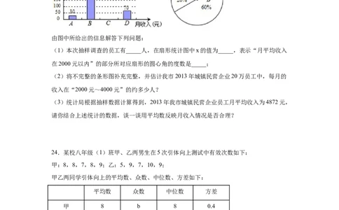 专题6.4《数据的分析》全章复习与巩固（培优篇）（专项练习）-2021-2022学年八年级数学上册基础知识专项讲练（北师大版）_北师大初中数学_8上-北师大版初中数学_旧版_06专项讲练