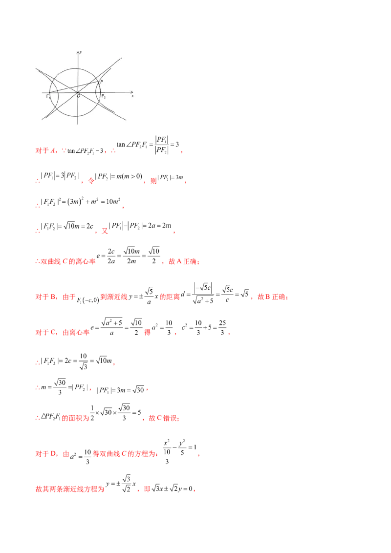 专题25圆锥曲线压轴小题必刷100题(解析版)_02高考数学_新高考复习资料_2022年新高考资料_千题百练2022高考数学