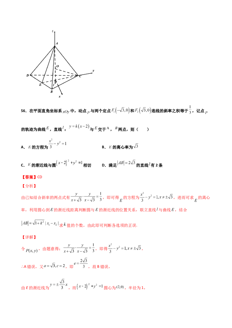 专题25圆锥曲线压轴小题必刷100题(解析版)_02高考数学_新高考复习资料_2022年新高考资料_千题百练2022高考数学