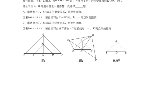 专题3.17等腰三角形背景下的旋转问题（专项练习）-八年级数学下册基础知识专项讲练（北师大版）_北师大初中数学_8下-北师大版初中数学_旧版-可参考_05习题试卷_1课时练习