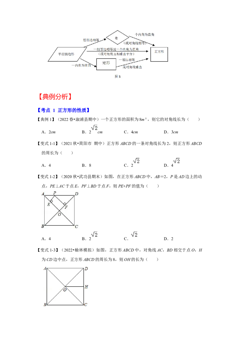 专题1.3正方形的性质与判定（知识解读）-2022-2023学年九年级数学上册《同步考点解读&bull;专题训练》（北师大版）_北师大初中数学_9上-北师大版初中数学_06专项讲练