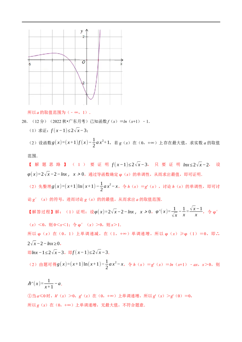 专题3.6导数与函数的极值、最值-重难点题型精练（举一反三）（新高考地区专用）（解析版）_02高考数学_新高考复习资料_2023年新高考资料_一轮复习