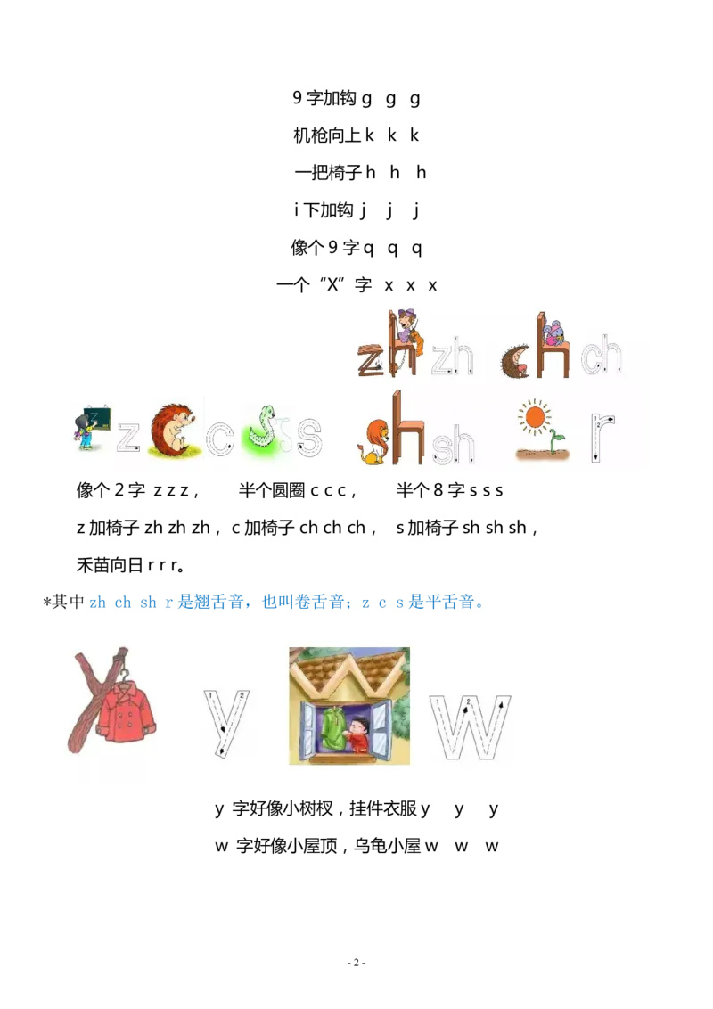 01一年级语文（上）汉语拼音重难点知识梳理(1)_小学1-6年级常用的上册资源汇总_一年级上册资料