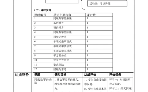 北师大版(2024)七年级下册数学第一章《整式的乘除》大单元教学设计_北师大初中数学_7下-北师大版初中数学_7下-初中数学北师大版（2025春季新版）持续更新_482