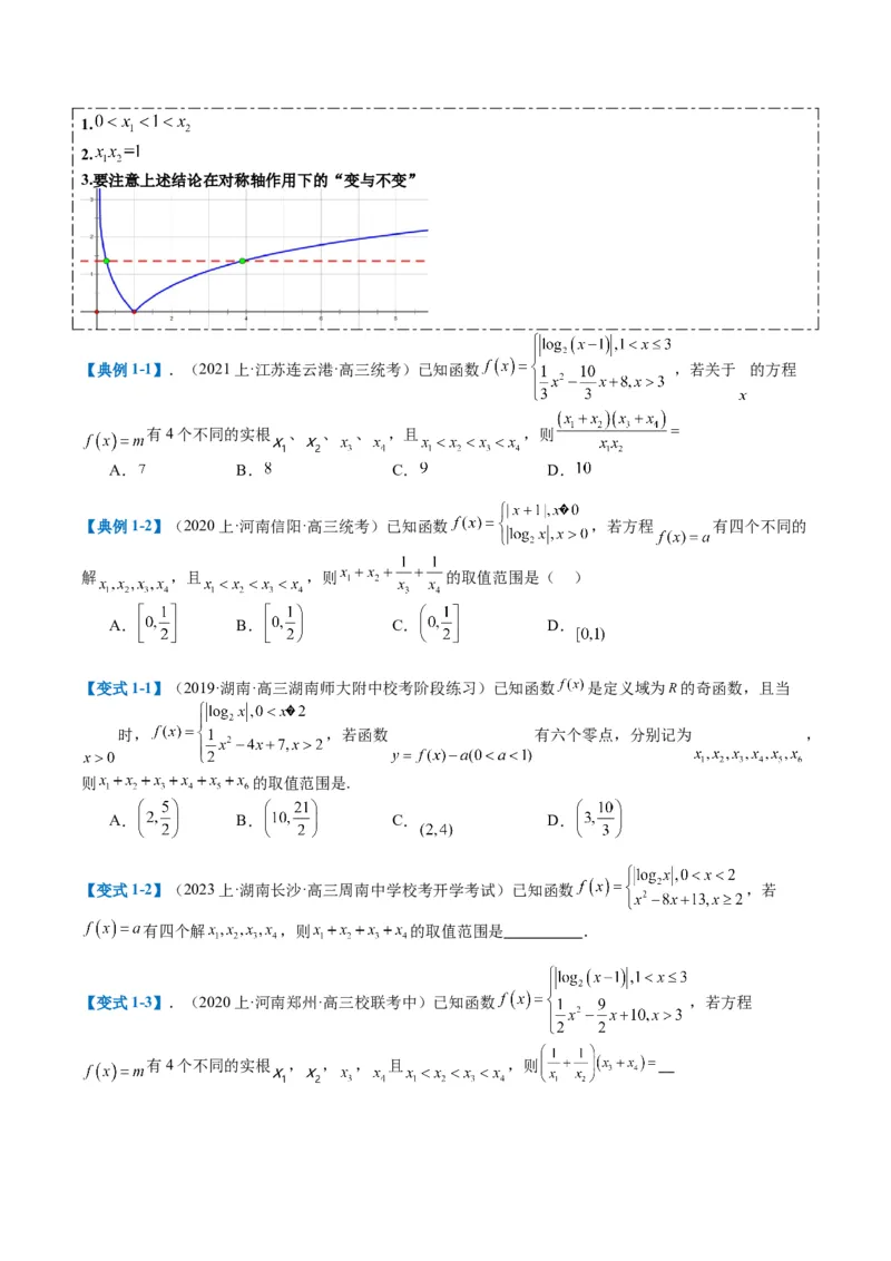 专题2-3零点与复合嵌套函数（原卷版）_02高考数学_2024年新高考资料_2.2024二轮复习_2024年高考数学二轮热点题型归纳与变式演练（新高考通用）