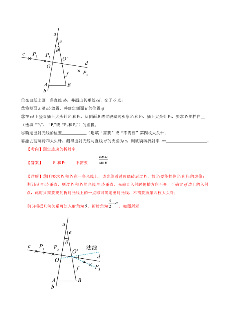 专题21热学和光学实验（讲义）（解析版）_03高考英语_2025年新高考资料_二轮复习_01高考语文等多个文件_上好课2025年高考物理二轮复习讲练测（新高考通用）