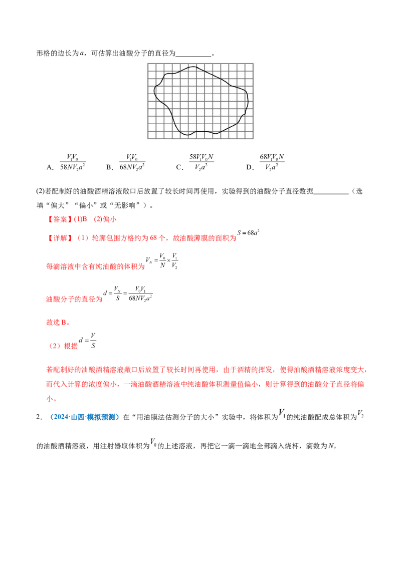 专题21热学和光学实验（讲义）（解析版）_03高考英语_2025年新高考资料_二轮复习_01高考语文等多个文件_上好课2025年高考物理二轮复习讲练测（新高考通用）