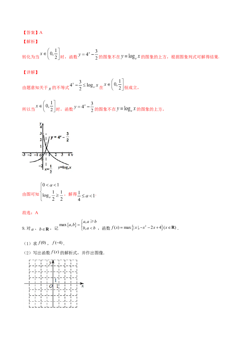 专题3.7函数的图象2022年高考数学一轮复习讲练测（新教材新高考）（练）解析版_02高考数学_新高考复习资料_2022年新高考资料_2022年高考数学一轮复习讲练测（新教材新高考）8.21更新