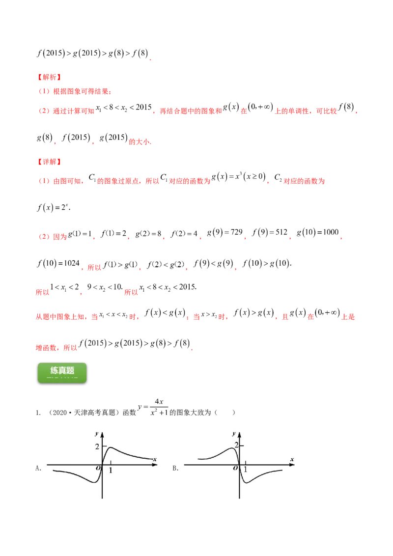 专题3.7函数的图象2022年高考数学一轮复习讲练测（新教材新高考）（练）解析版_02高考数学_新高考复习资料_2022年新高考资料_2022年高考数学一轮复习讲练测（新教材新高考）8.21更新