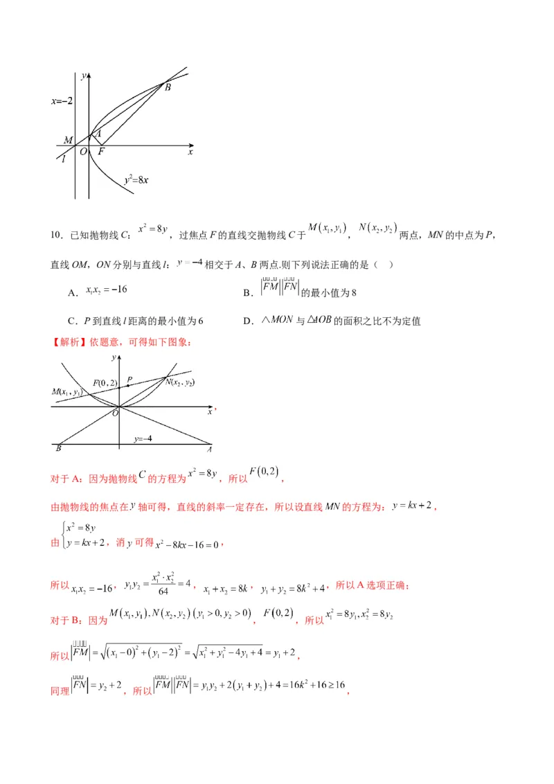 专题28圆锥曲线中的范围和最值问题(解析版)_02高考数学_2024年新高考资料_3.2024专项复习_2024年新高考数学之圆锥曲线专项重难点突破练（新高考专用）
