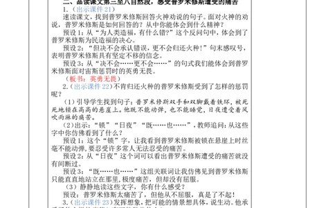 14普罗米修斯优质版教案_25秋1-6年级语文上册课件教案_25秋统编版语文四年级上册_统编版语文四年级上册教学资源包（25秋七彩课堂）_4.第四单元_14普罗米修斯_教案