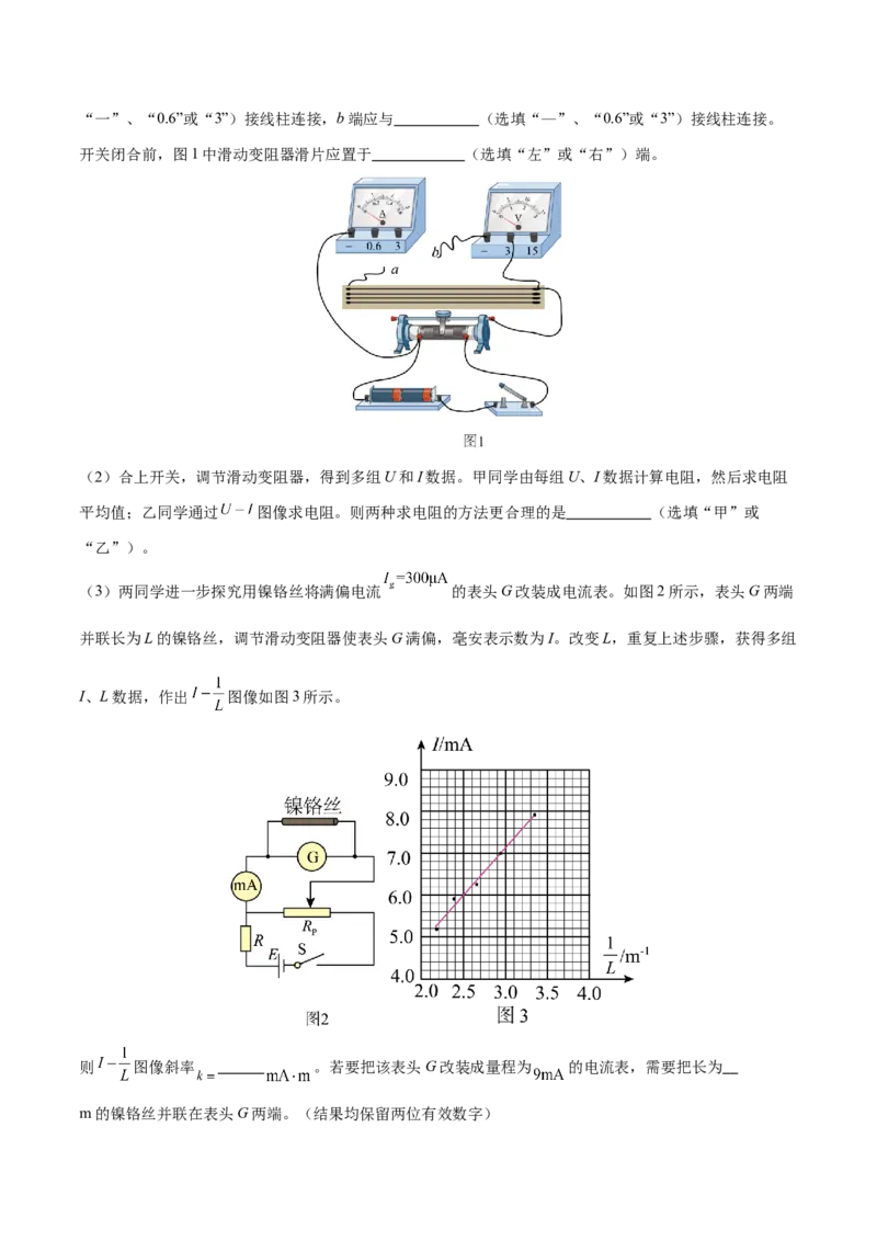 专题20电学实验（练习）（解析版）_03高考英语_2025年新高考资料_二轮复习_01高考语文等多个文件_上好课2025年高考物理二轮复习讲练测（新高考通用）