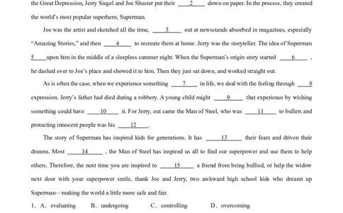 专题26完形填空说明文-2024年新高考英语一轮复习练小题刷大题提能力（解析版）_03高考英语_新高考复习资料_2024年新高考资料_一轮复习资料_第二部分刷大题_阅读+完形填空+语法填空