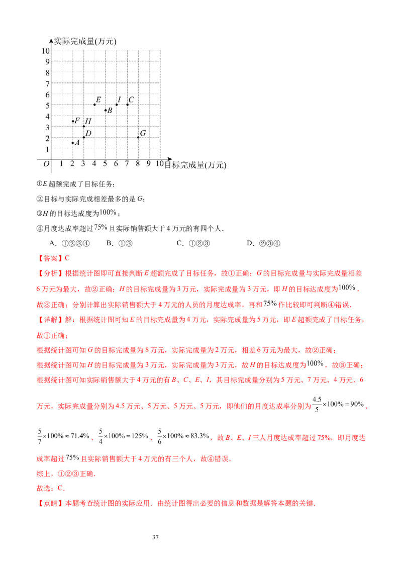 专题10数据的表示法21考点复习指南（讲+练）（解析版）_北师大初中数学_7上-北师大版初中数学_7上-初中数学北师大（2024新版）持续更新_05讲义练习