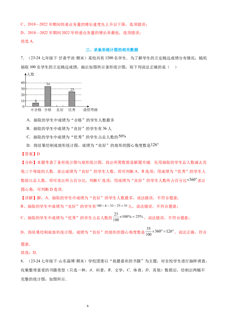 专题10数据的表示法21考点复习指南（讲+练）（解析版）_北师大初中数学_7上-北师大版初中数学_7上-初中数学北师大（2024新版）持续更新_05讲义练习