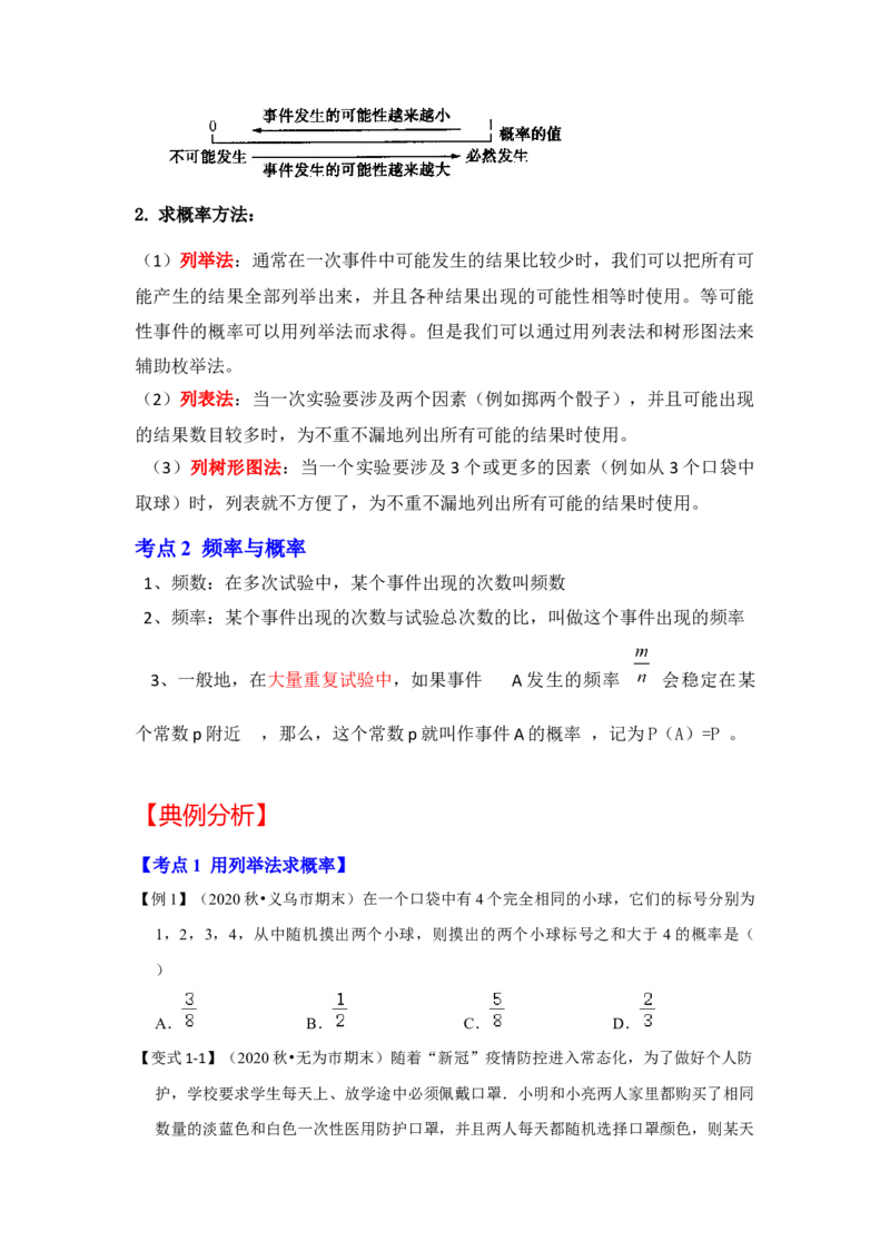 专题3概率进一步认识（知识解读）-2022-2023学年九年级数学上册《同步考点解读&bull;专题训练》（北师大版）_北师大初中数学_9上-北师大版初中数学_06专项讲练