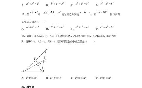 专题1.2探索勾股定理（专项练习）-2021-2022学年八年级数学上册基础知识专项讲练（北师大版）_北师大初中数学_8上-北师大版初中数学_旧版_06专项讲练